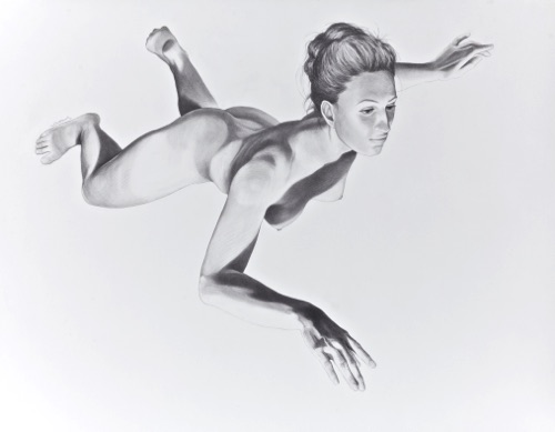 Flying Woman
graphite/Coventry Rag paper     
39” x 50” unframed
© 2014